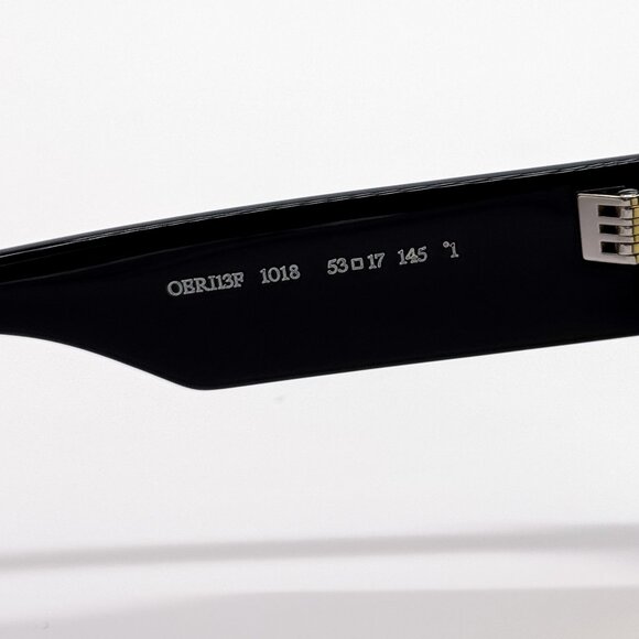 NEW OFF-WHITE OERI13F VANCOUVER 1018 SUNGLASSES UNISEX BLACK SQUARE - Picture 9 of 11